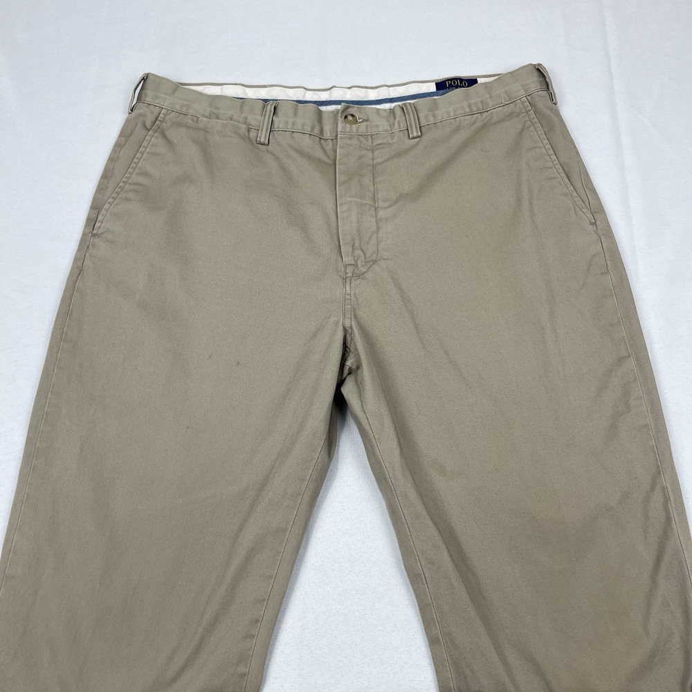 Polo Ralph Lauren Pants Mens 38x30 Tan Cotton Straight Leg Classic Fit Chino